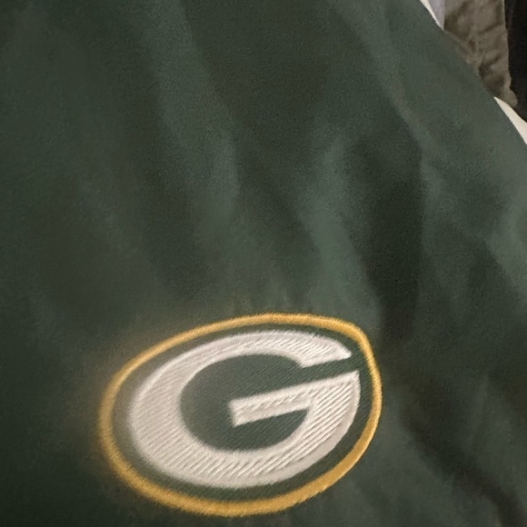 Men’s used Reebok SI Green Bay Packers NFL windbreaker jacket size L large retro - Picture 4 of 7